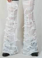 Black and White Shredder pants