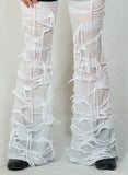 Black and White Shredder pants
