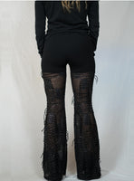 Black Metallic Dangle Pants