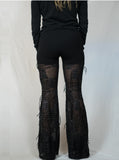 Black Metallic Dangle Pants