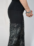 Black Lace Over Cheetah Pants