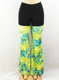 Yellow Green Monet Pants