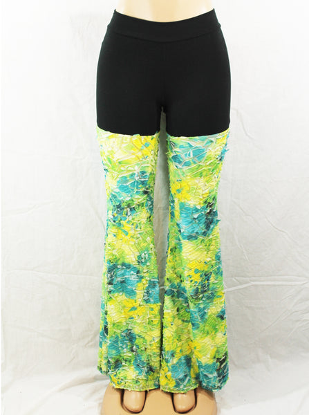 Yellow Green Monet Pants