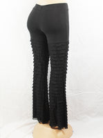 Ruffle Noir Pants