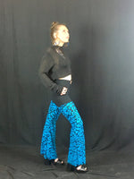Blue Turquoise Puzzle Shimmer Pants