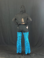 Blue Turquoise Puzzle Shimmer Pants