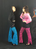 Blue Turquoise Puzzle Shimmer Pants
