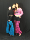 Blue Turquoise Puzzle Shimmer Pants