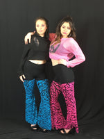 Blue Turquoise Puzzle Shimmer Pants