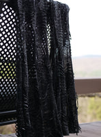 Black Metallic Dangle Pants