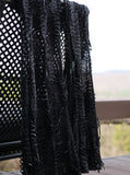 Black Metallic Dangle Pants