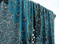 Turquoise Peacock Sparkle Pants