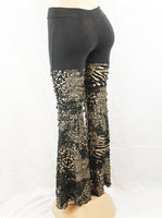 Ruffle Golden Floral/Cheetah Pants